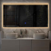 Specchio LED Rettangolare | Pulsante touch | Luce bianca calda - Reyze Serie Edge Modello 5